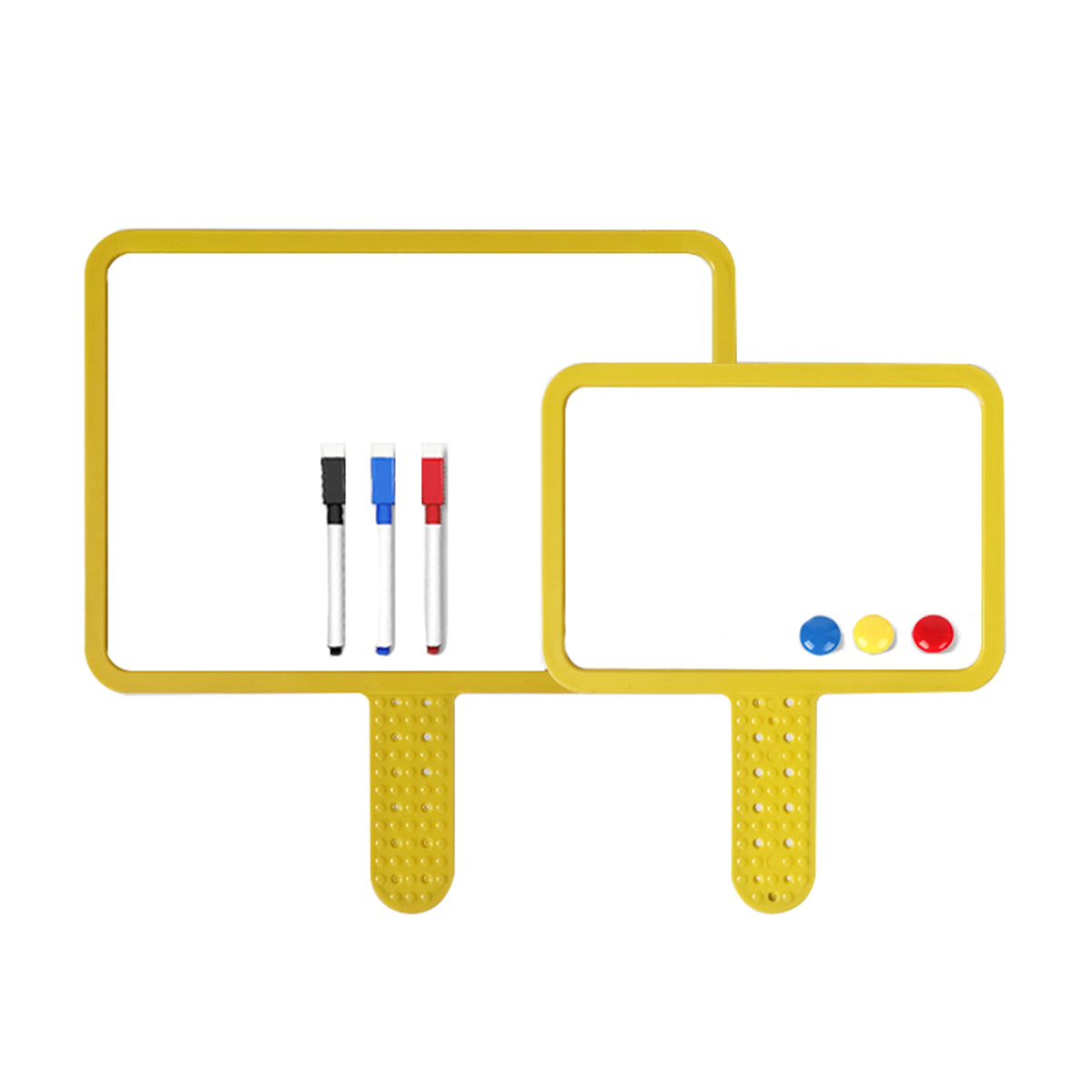 Dry Erase Answer Paddle WhiteBoard, Double Sided Auction Paddles with Handle