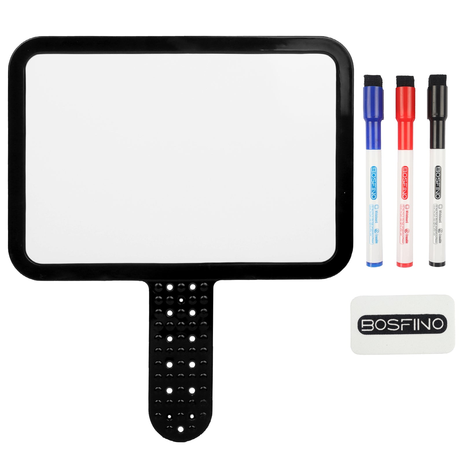 A5 Size Double Sided Dry Erase Answer Paddle, 6''X 8'' Dry Erase Board, Handheld Whiteboard, Signs Auction Paddles for Home School and Office - 15cm x 21cm