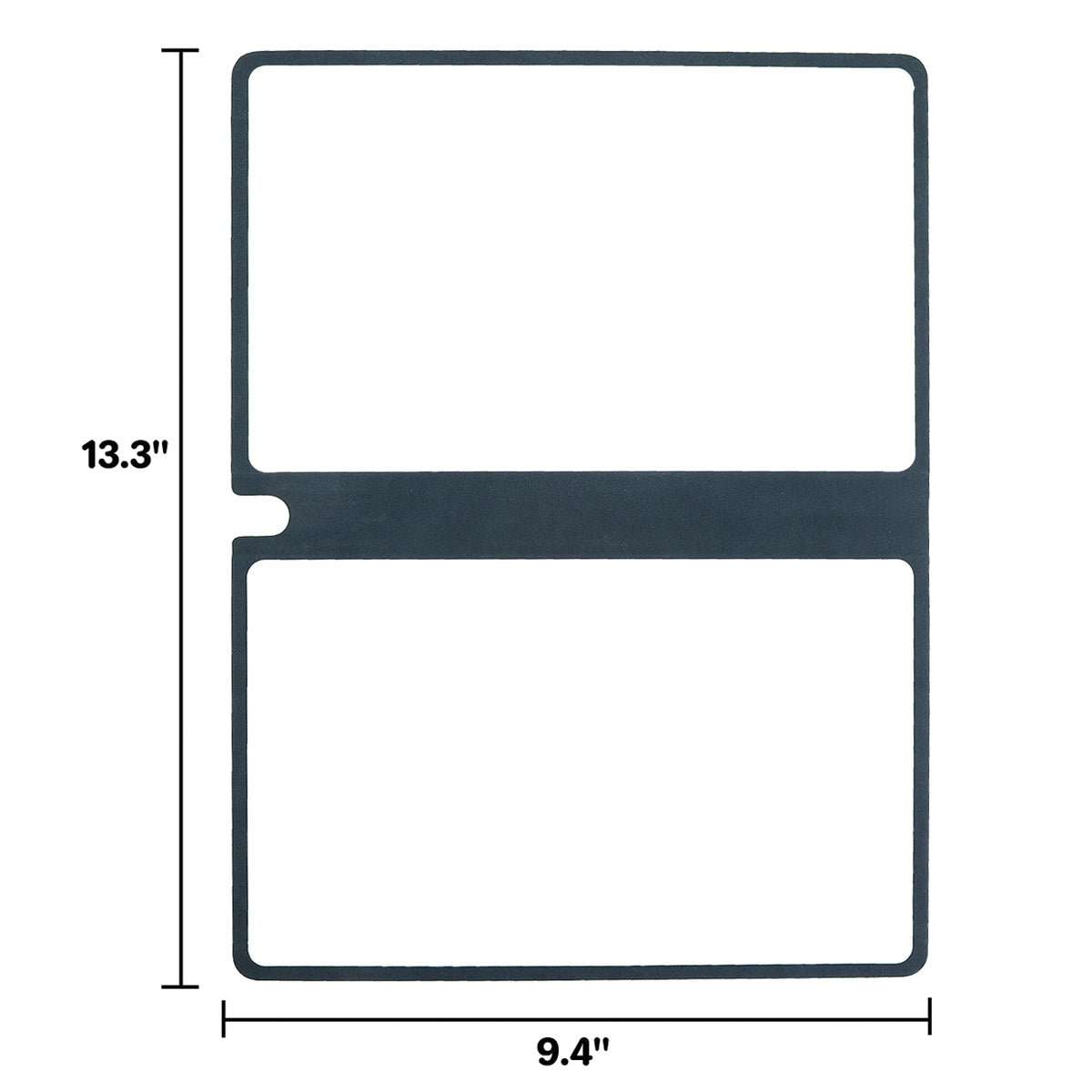 BOSFINO Small Reusable Dry Erase Notebook, 13.3"x9.4" Erasable Dry Erase White Board, Portable Desk Board for Meeting & Business, Perfect for School, Home, Office