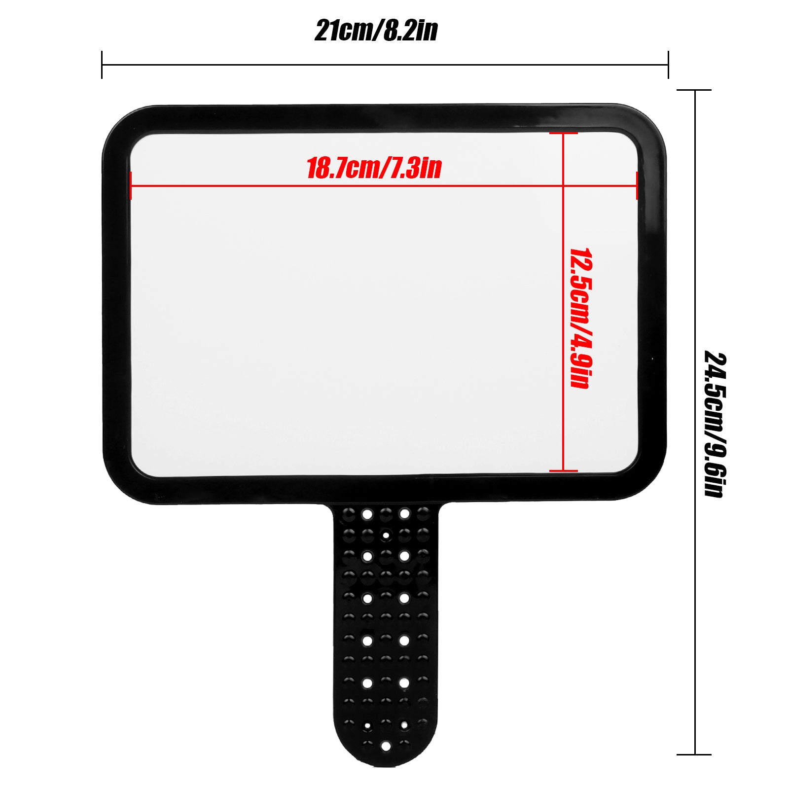 A5 Size Double Sided Dry Erase Answer Paddle, 6''X 8'' Dry Erase Board, Handheld Whiteboard, Signs Auction Paddles for Home School and Office - 15cm x 21cm