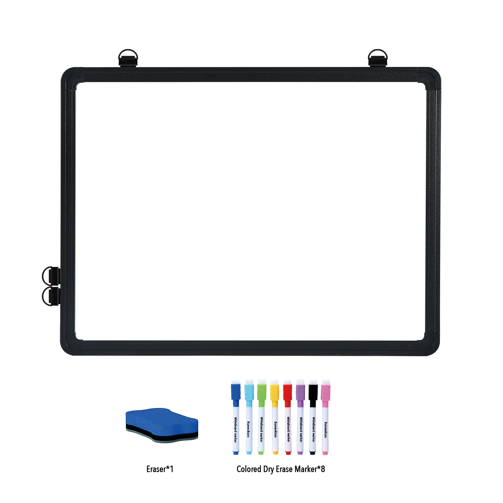 Dry Erase White Board 12" x 16" Magnetic Hanging Whiteboard for Wall Portable Mini Double Sided Easel Hold in Hand for Kids Drawing, Kitchen Grocery List, Memo Board