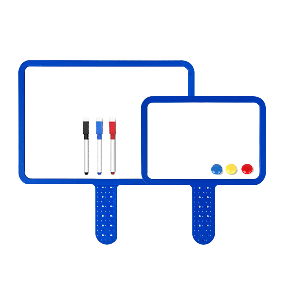 Dry Erase Answer Paddle WhiteBoard, Double Sided Auction Paddles with Handle