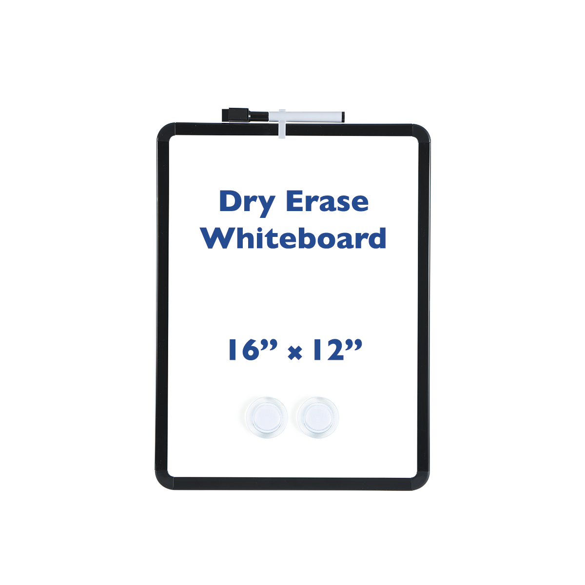 BOSFINO Dry Erase Whiteboard, A3 Size Magnetic White Board with 8 Marker, Black Frame (40cm x 30cm)