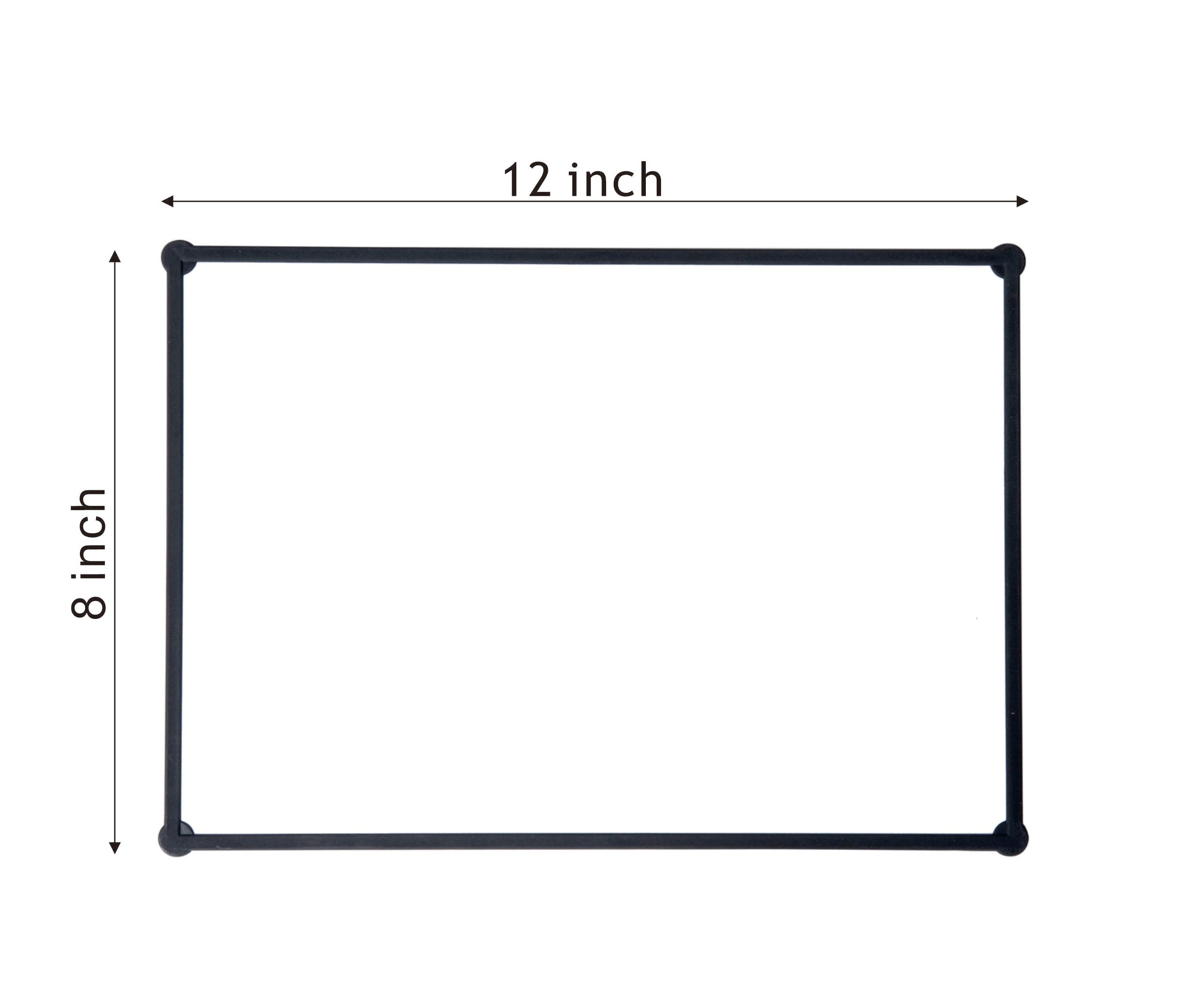 BOSFINO A4 Size Magnetic Whiteboard for Fridge, Double-Sided Dry Erase Board for Refrigerator/Home/Office - Designed with 4 Strong Magnetic on The Backside, Included 3 pcs Dry Erase Marker (Black)