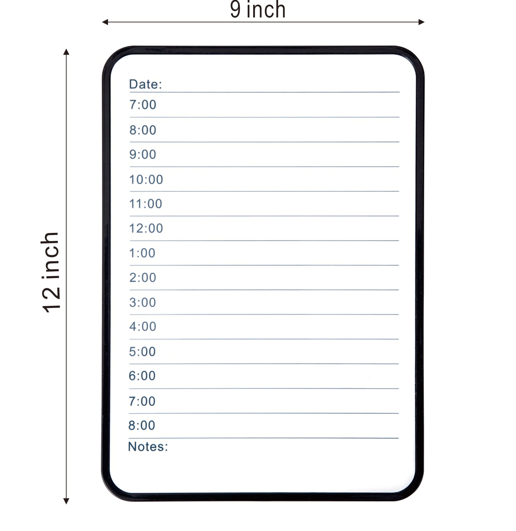 Dry Erase White Board, BOSFINO Double Sided Whiteboard for Home, School, Office, with 3 pcs Dry Erase Marker - A4 Size